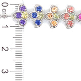 Pulsera de cuarzo multicolor  en plata 925 37NSSA-3.2CTS.