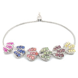 Pulsera de cuarzo multicolor  en plata 925 54NSSA-3.30CTS.