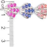 Pulsera de cuarzo multicolor  en plata 925 54NSSA-3.30CTS.