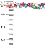 Pulsera de cuarzo multicolor  en plata 925 NSSA-2.5CTS.