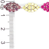 Pulsera de cuarzo multicolor en plata 925 60NSSA-3.70CTS.