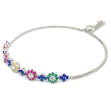 Pulsera de cuarzo multicolor en plata 925 69NSSA-2.9CTS.
