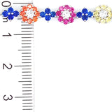 Pulsera de cuarzo multicolor en plata 925 69NSSA-2.9CTS.