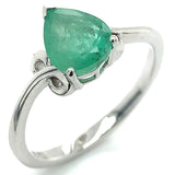 Anillo con esmeralda en plata 925