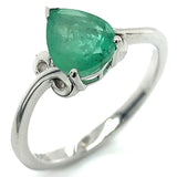 Anillo con esmeralda en plata 925