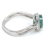 Anillo con esmeralda en plata 925