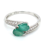 Anillo con esmeralda en plata 925