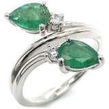 Anillo con esmeralda en plata 925