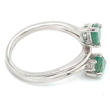 Anillo con esmeralda en plata 925