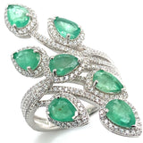 Anillo con esmeralda en plata 925