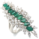 Anillo con esmeralda en plata 925