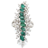 Anillo con esmeralda en plata 925