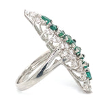 Anillo con esmeralda en plata 925