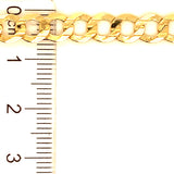 Pulsera gourmet (MZ) en oro amarillo 18k. 21cm