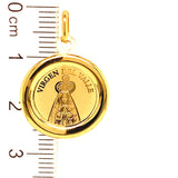 Dije (Vírgen del Valle) en oro amarillo 18kt.