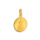Dije (Vírgen del Valle) en oro amarillo 18kt.