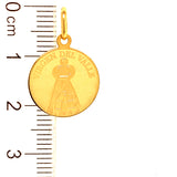 Dije (Vírgen del Valle) en oro amarillo 18kt.
