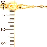 Pulsera (denario) en oro 3 tonos 18kt. 19cm