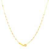 Rosario en oro tres tonos 18kt. 47cm