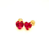 Aretes con circones en oro amarillo 14kt. (Julio)
