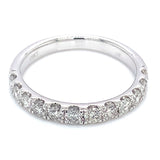 (MIA) Banda con diamantes en oro blanco 18kt. D-0.75CTS.