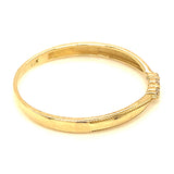 Anillo con circones en oro amarillo 10kt.