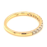 (MIA) Banda con diamantes en oro amarillo 18kt. D-0.25CTS.