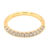 (MIA) Banda con diamantes en oro amarillo 18kt. D-0.25CTS.