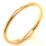 Banda 1.30mm en oro amarillo 18kt.