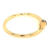 Anillo (clavo) con circones en oro amarillo 10kt.
