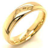 Banda comfort 5mm en oro amarillo 14kt.