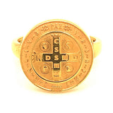 Anillo (San Benito) en oro amarillo 10kt.