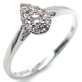 (MIA) Anillo con diamantes en oro blanco 18kt D-0.18Cts.