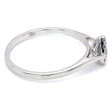 (MIA) Anillo con diamantes en oro blanco 18kt D-0.18Cts.