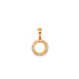 Dije de ópalo con diamantes en oro amarillo 14kt. OP-0.34CTS. D-0.07CTS.