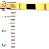 Pulsera (Gourmet Hueca) en oro amarillo 10kt. 21.5cm
