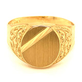 Anillo para caballero en oro amarillo 10kt.