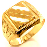 Anillo para caballero en oro amarillo 10kt.