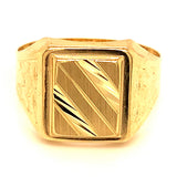 Anillo para caballero en oro amarillo 10kt.
