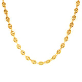 Cadena (Gucci Soplada Hueca) en oro amarillo 10kt. 45cm