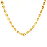 Cadena (Gucci Soplada Hueca) en oro amarillo 10kt. 45cm