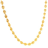 Cadena (Gucci Soplada Hueca) en oro amarillo 10kt. 60cm