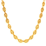 Cadena (Gucci Soplada Hueca) en oro amarillo 10kt. 60cm