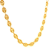 Cadena (Gucci Soplada Hueca) en oro amarillo 10kt. 60cm