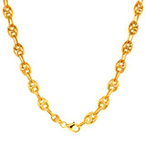Cadena (Gucci Soplada Hueca) en oro amarillo 10kt. 60cm