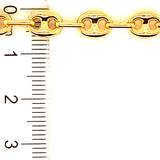 Cadena (Gucci Soplada Hueca) en oro amarillo 10kt. 60cm