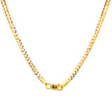 Cadena (Gourmet Maciza) en oro amarillo 10kt. 50cm