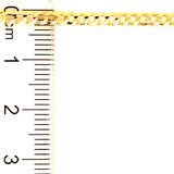 Cadena (Gourmet Maciza) en oro amarillo 10kt. 50cm