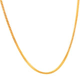 Cadena (Espiga Hueca) en oro amarillo 10kt. 60cm
