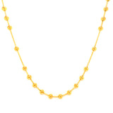Rosario (Hueco) en oro amarillo 10kt. 60cm